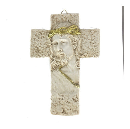 Cruz Con Rostro De Cristo 17cm