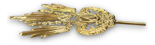 Juego De 3 Potencias Baño De Oro 15cm