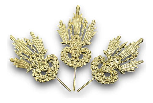 Potencias De Latón 7 Cm Para Esculturas De Cristo