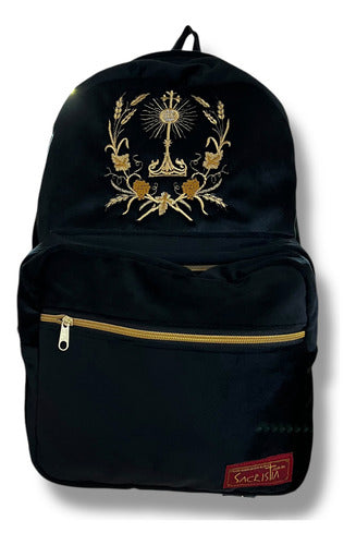 Mochila Sacristía Bordada Eucaristia