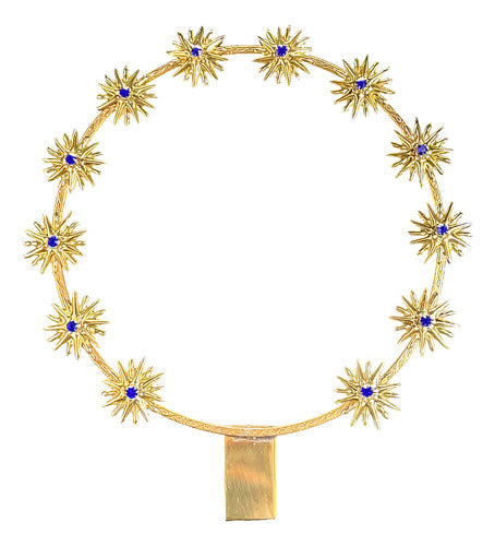 Aureola 12 Estrellas 22cm Latón