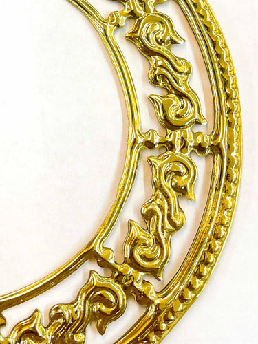 Aureola  20cm De Latón Para Imagen Religiosa