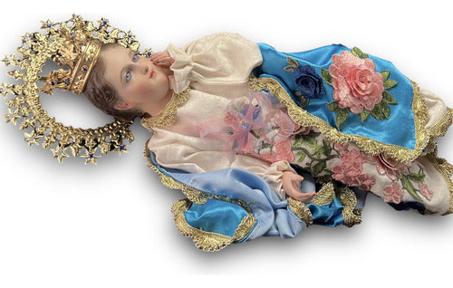 Divina Infantita Bruñida, Barroca Con Accesorios 58cm