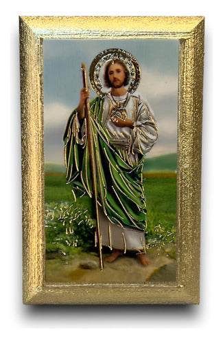 Cuadros De San Judas Tadeo 5piezas De 12cm