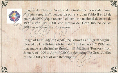 Litografia Original  Virgen De Guadalupe 66cm