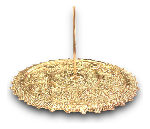 Aureola Barroca Baño De Oro Para Imagenes Religiosas 15.5cm