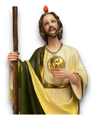 San Judas Tadeo 36cm Filos En Hoja De Oro
