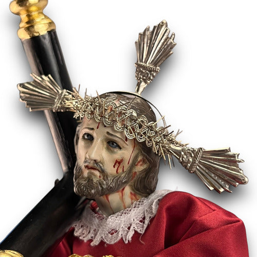 Jesùs De Nazaret O Nazareno Para Vestir Talla En Madera 38cm