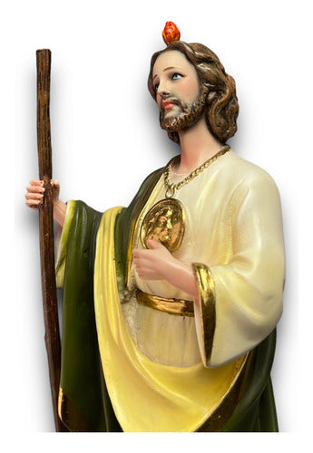 San Judas Tadeo 36cm Filos En Hoja De Oro