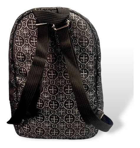 Mochila Mini Sacristía Bordada  Corazon De Jesus