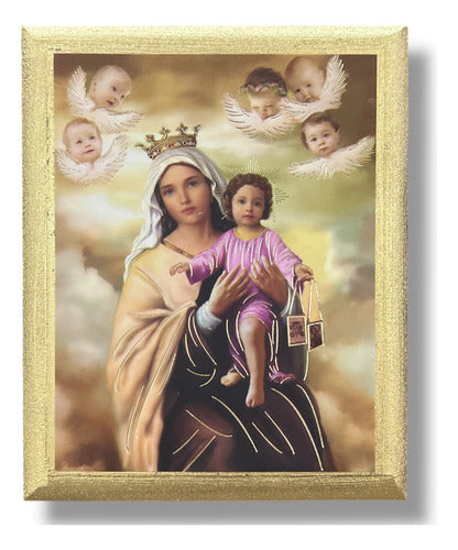Cuadros De La Virgen Del Carmen  15cm 5 Piezas