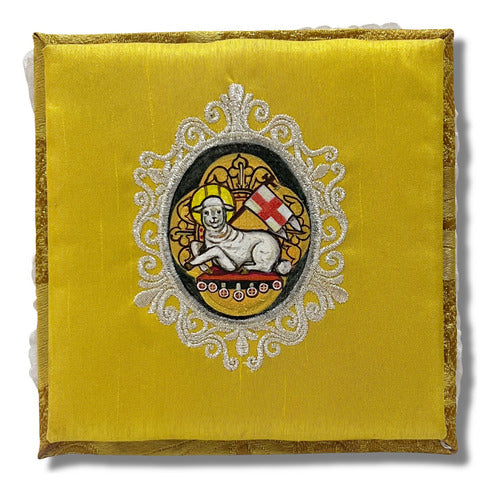 Palia Litúrgica Bordada Pintada A Mano Sacristia Cordero