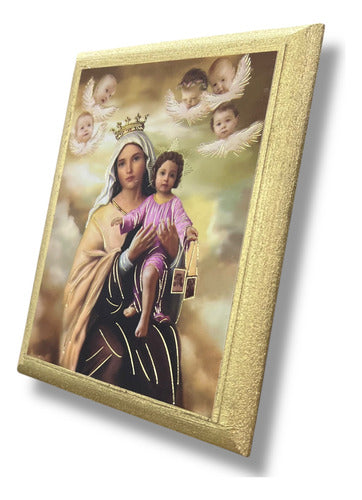Cuadros De La Virgen Del Carmen  15cm 5 Piezas