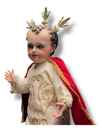 Niño Dios O Niño Jesús 62cm Policromía Al Óleo