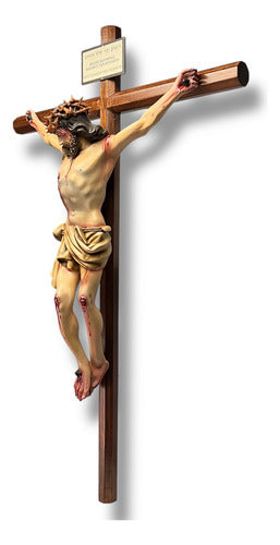 Crucifijo O Cristo Muerto Con Cruz Octagonal 90cm