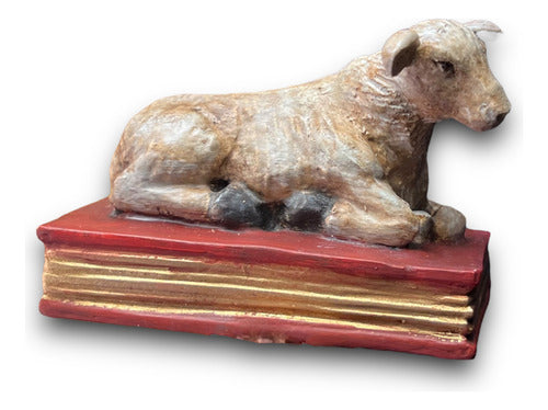 San Juan Bautista Talla En Madera 50cm