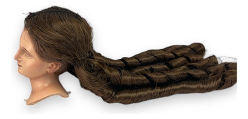 Cabellera Sintética Para Imágenes Religiosas 30cm