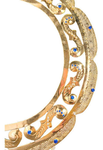 Aureola  35cm Baño De Oro Para Imagen Religiosa