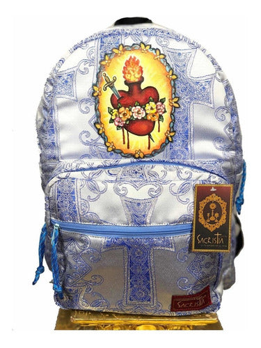 Mochila Brocado Personalizada Pintada A Mano