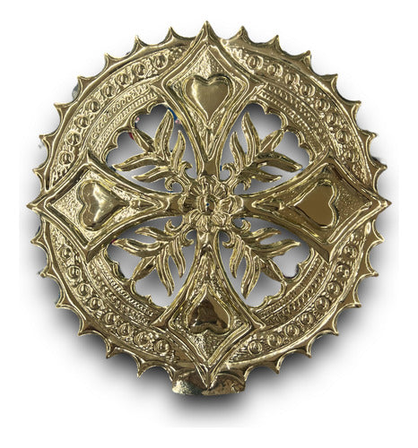 Aureola De Latón 25cm Para Imágenes Religiosas O De Jesús