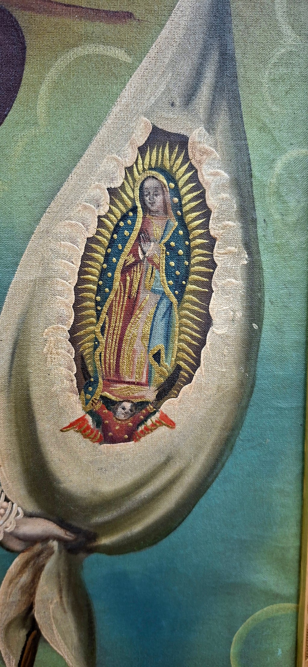Cuadro de San Miguel Arcangel pintura antigua