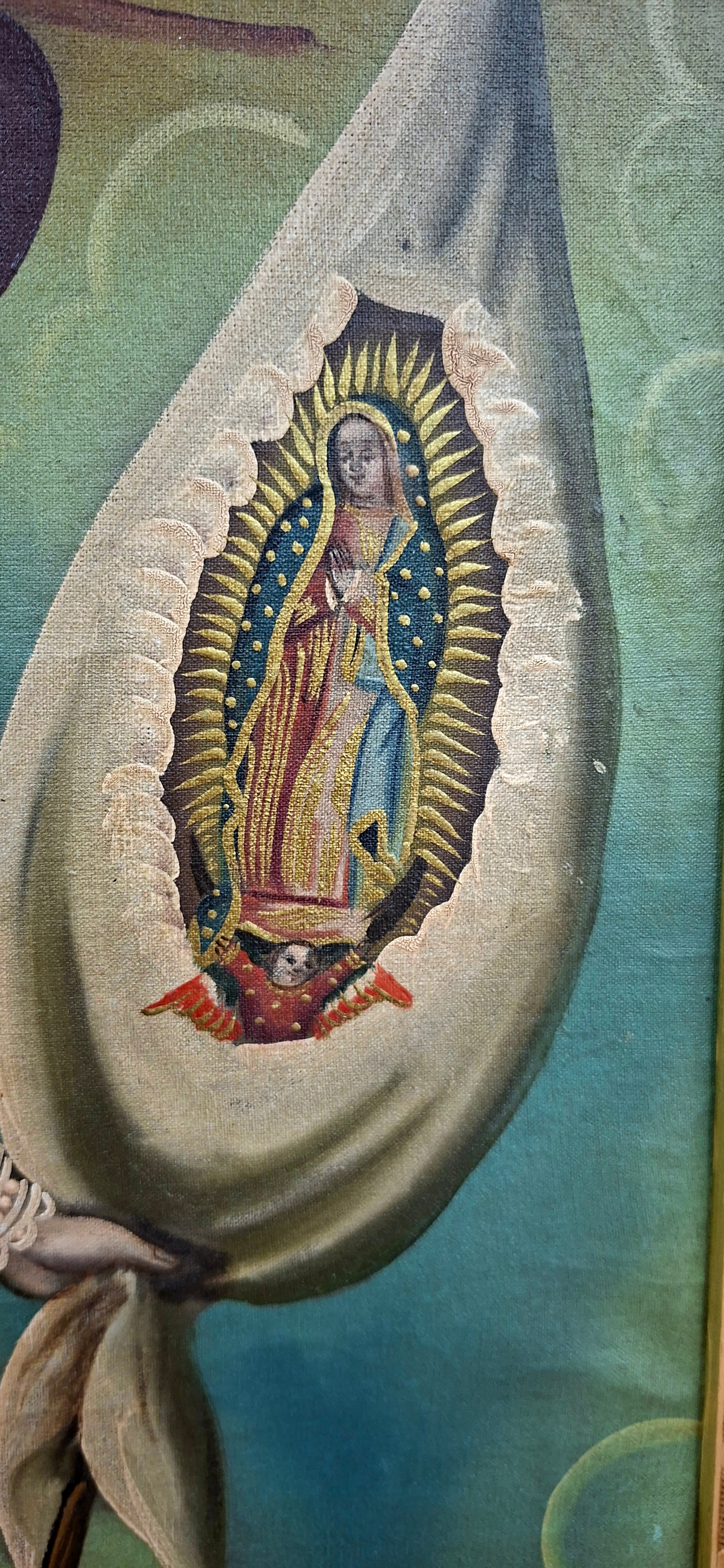 Cuadro de San Miguel Arcangel pintura antigua