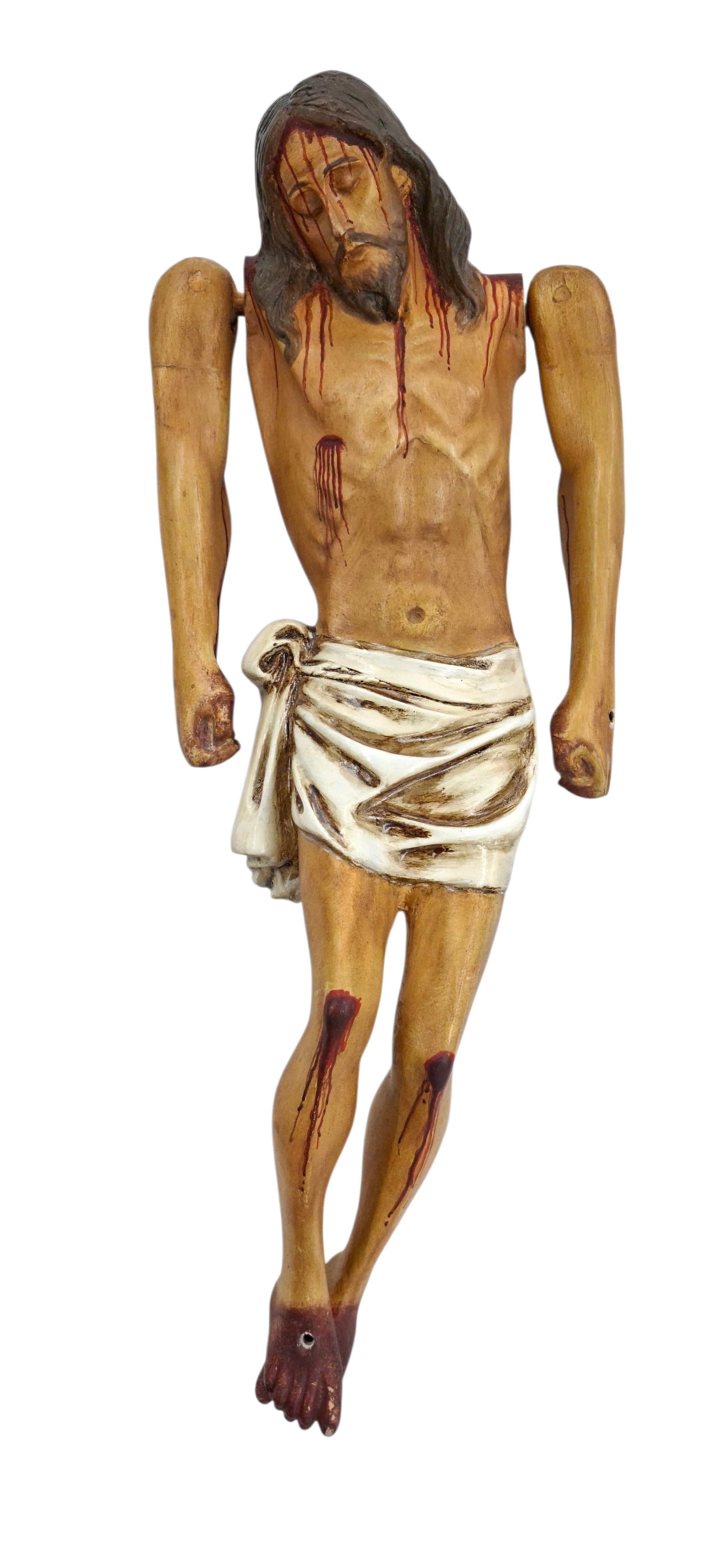 Santo Entierro o Cristo Adyacente con goznes 44cm