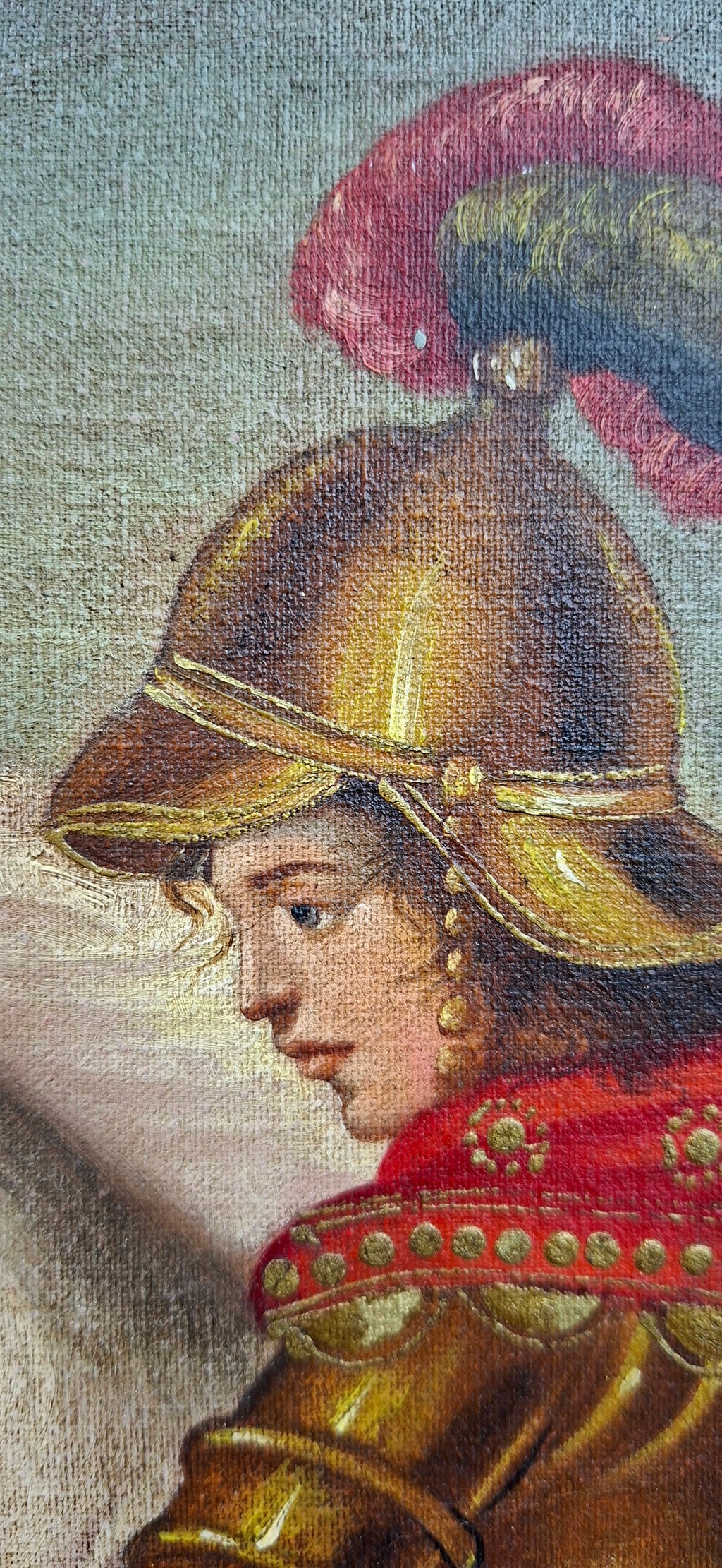 Cuadro de San Jorge pintura antigua