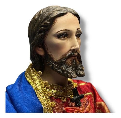Sagrado Corazón De Jesús Para Vestir Articulado 45cm
