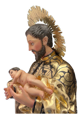 San Cayetano 63cm Estofado En Hoja De Oro