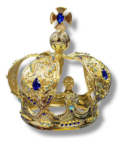 Corona Imperial #10 Laton Con Baño De Oro