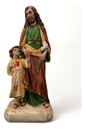 San José Con Niño Jesús En Brazos 45cm
