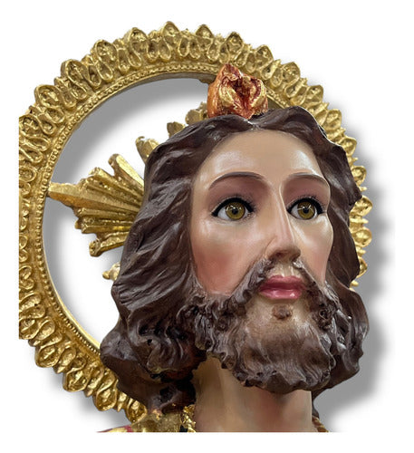 San Judas Tadeo 100cm Estofado En Oro