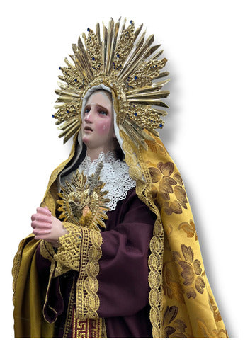Nuestra Señora De Los Dolores O Virgen Dolorosa 102cm
