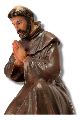 Figura De San Francisco De Asís Con Niño Dios 20 Cm