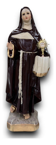 Escultura Santa Clara De Asis 21cm