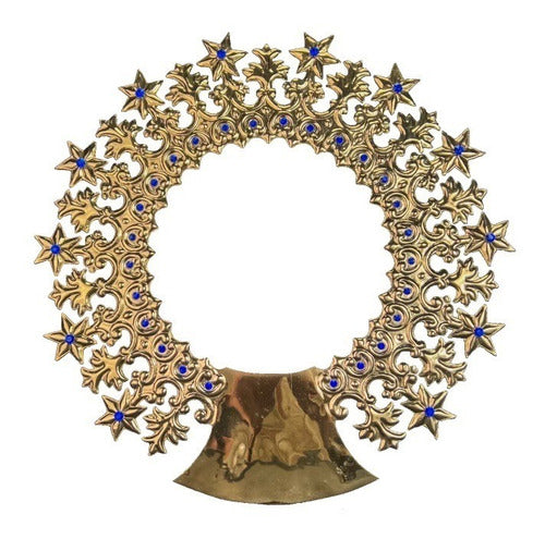 Aureola 12 Estrellas  37cm Para Imágenes De La Virgen Maria