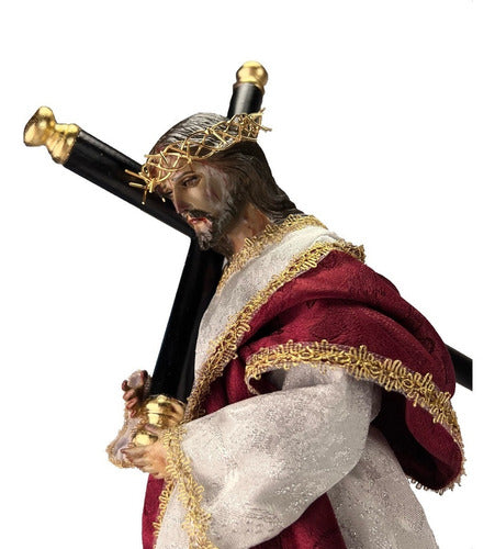 Jesús De Nazareno Para Vestir 38 Cm Con Accesorios