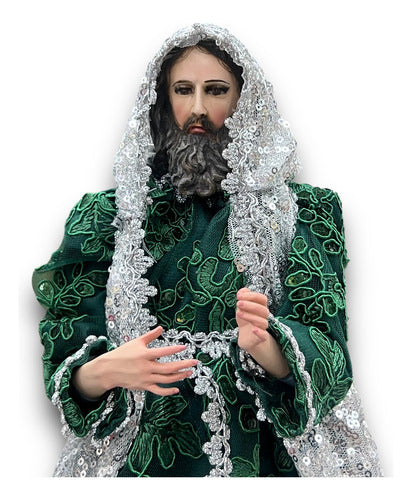 Juego De Reyes Magos 40cm Articulados Con Ropa