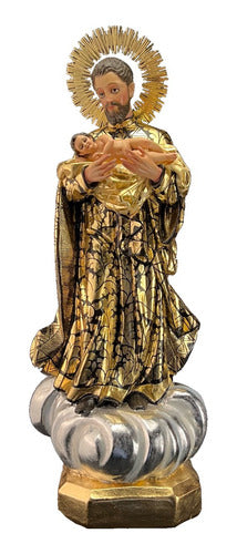 San Cayetano 63cm Estofado En Hoja De Oro