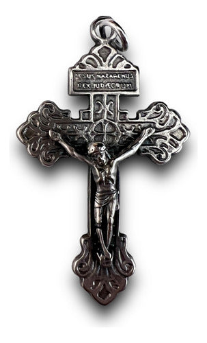 Cruz Dije Medalla Italiana 5cm