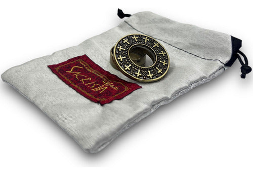 Teca O Relicario Redondo Con Cruces (porta Reliquia Santos)