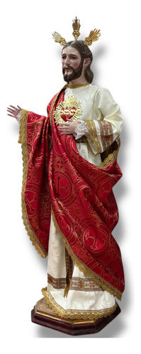 Sagrado Corazón De Jesús  119cm Imagen Para Vestir