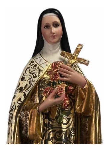 Santa Teresita Del Niño Jesús 88cm Hoja De Oro