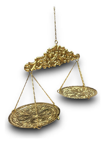 Balanza Baño De Oro Para San Miguel Arcángel De 90cm A 110cm