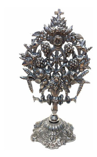 Juego De 2 Palmitorias Plateadas 44cm