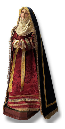 Dolorosa O Virgen De Los Dolores Para Vestir Y Bruñida 120cm