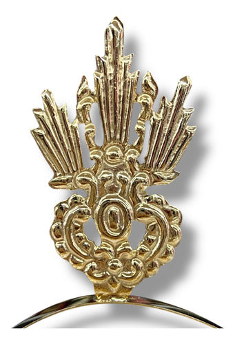 Corona De Espinas #5 Con 3 Potencias Baño De Oro