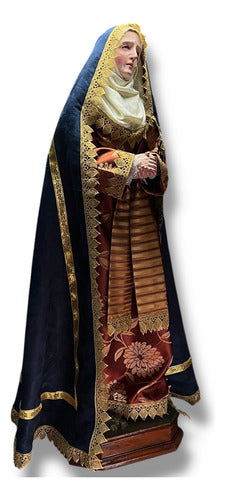 Dolorosa O Virgen De Los Dolores Para Vestir Y Bruñida 120cm