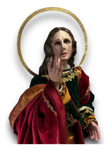 San Juan Evangelista De Vestir, Articulado Y Bruñido 125cm